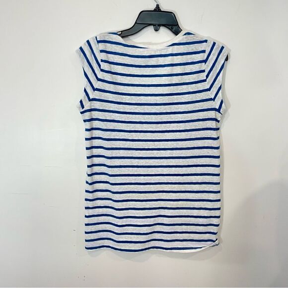 Gap Striped blue white T-shirt Cotton Small - Picture 5 of 6